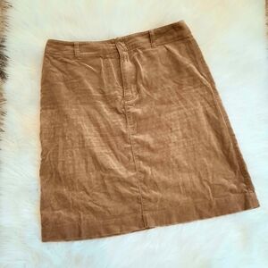 Eddie Bauer Camel Tan Suede Mini Skirt